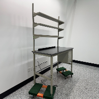 Global Industrial 6' Laboratory Bench With Shelves image 0